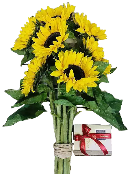 Sweet sunflower bouquet