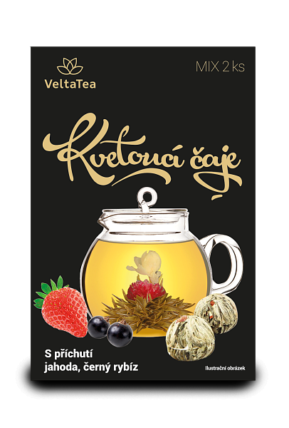 VELTA TEA Bílý květ (Jahoda Černý rybíz)